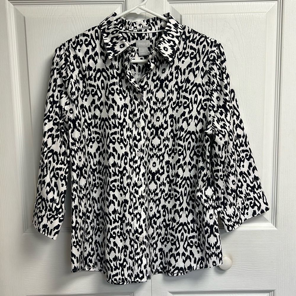 Chicos size 0 no iron blouse